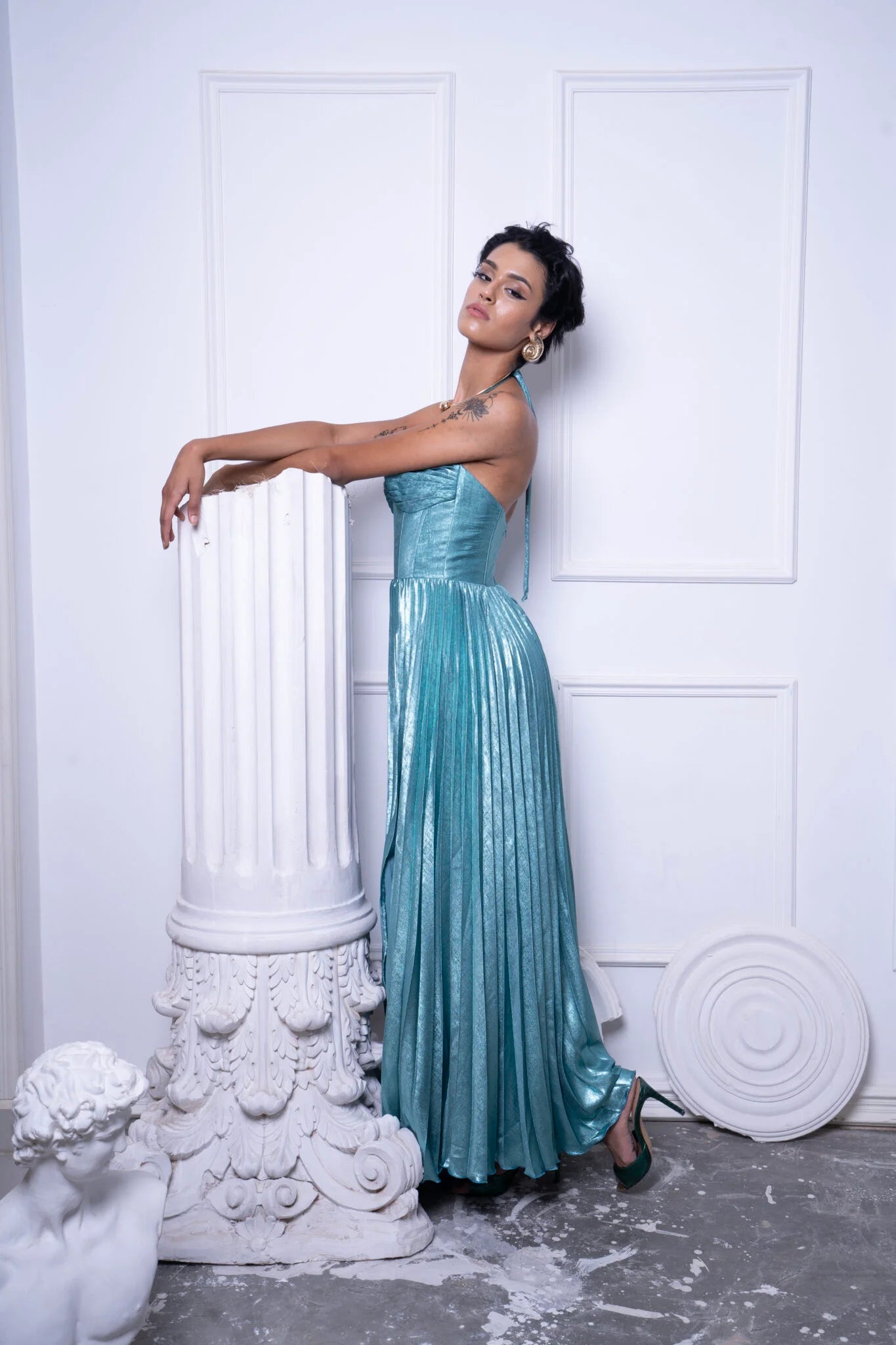 Crystal Blue Corset Dress