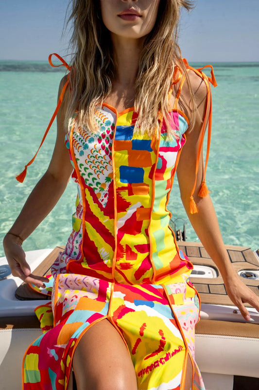 Dreamy Maxi Dress with Colorful Print