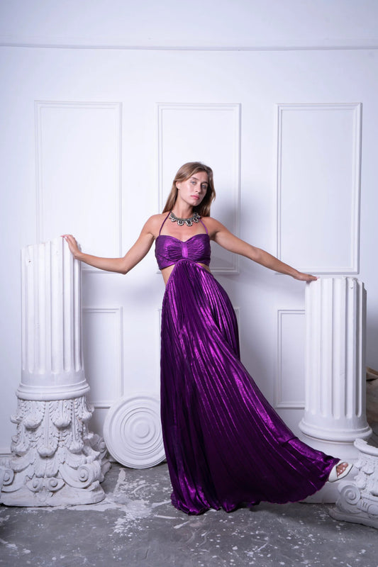 Shimmery Purple Mermaid Dress