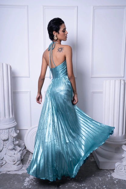 Crystal Blue Corset Dress