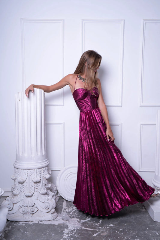 Pink Corset Shiny Dress