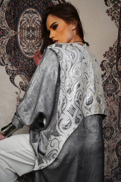 Silver In White Kaftan