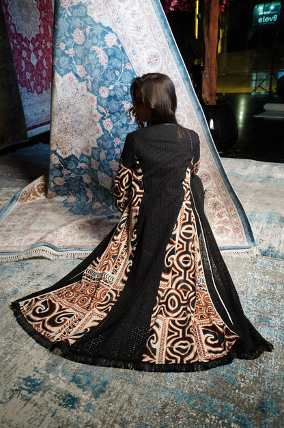 Black kaftan with Balloon Sleeves
