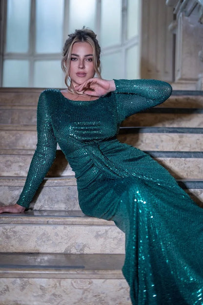Green Bling Bling Dress