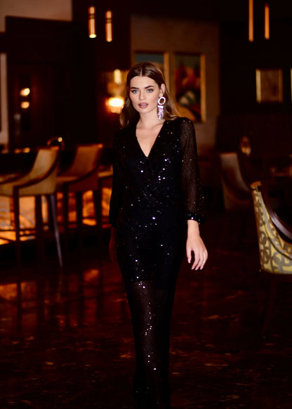Black bling bling jumpsuit