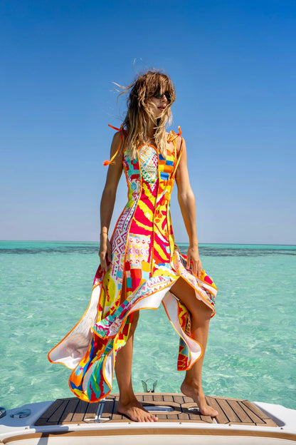 Dreamy Maxi Dress with Colorful Print