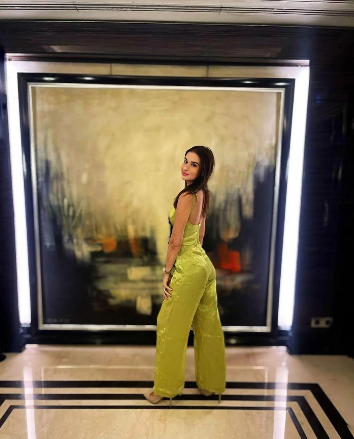 Green Apple FLower Jumpsuit