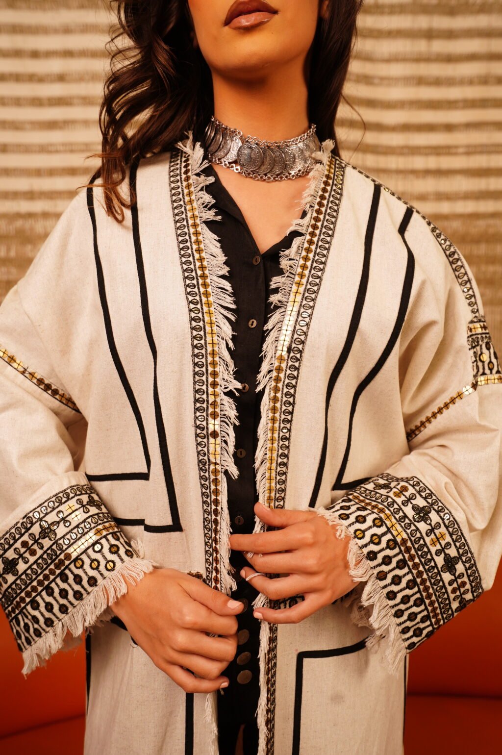 Indian Embroidered kimono - Image 2