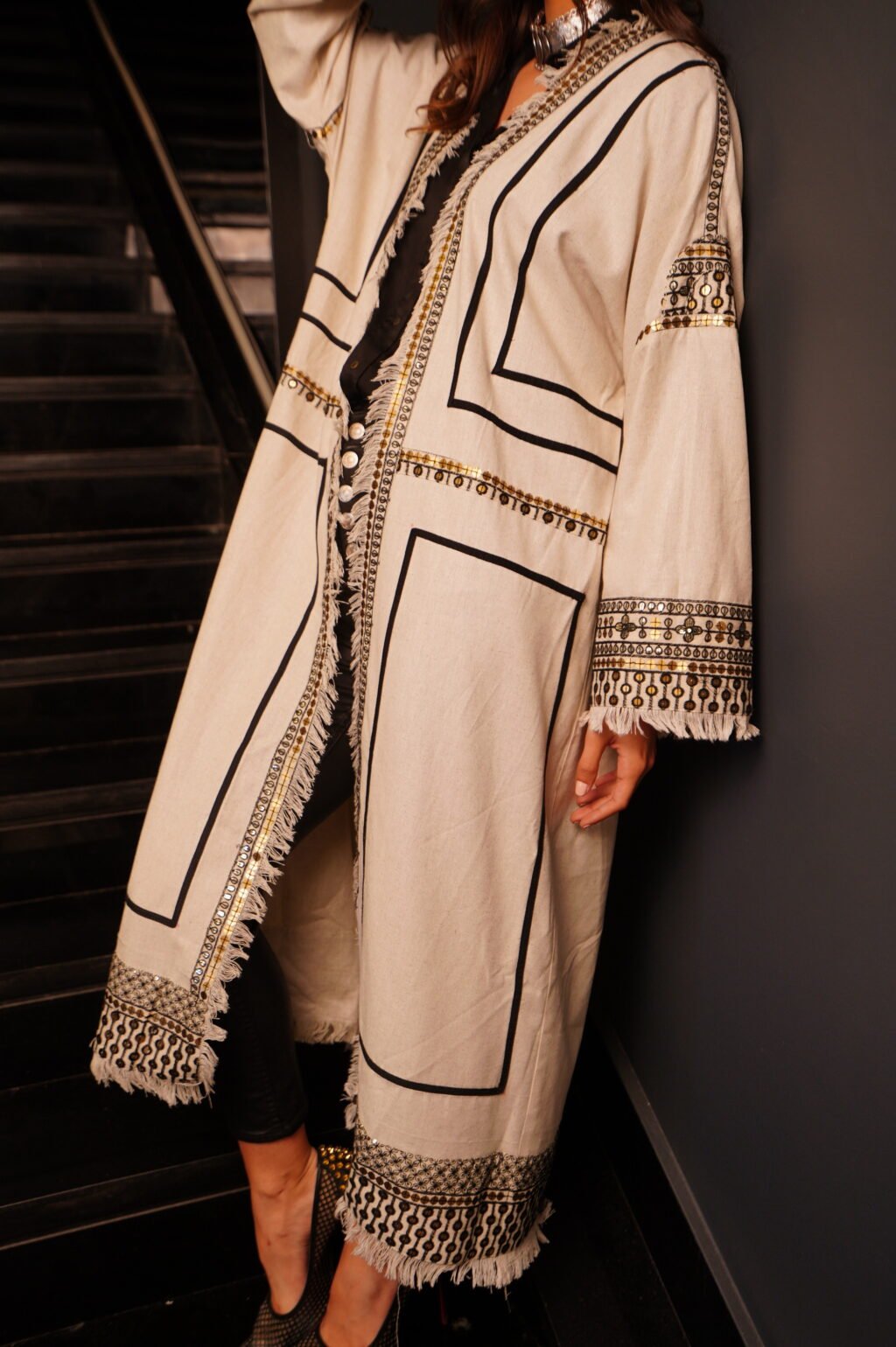 Indian Embroidered kimono - Image 4